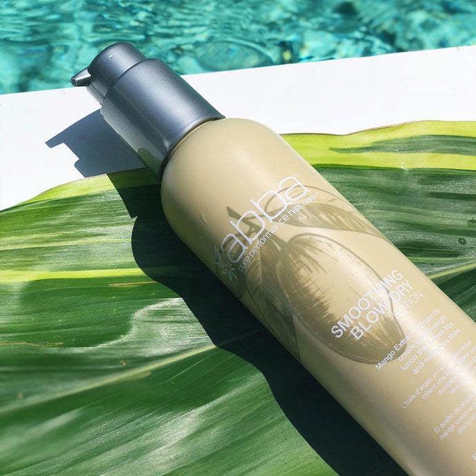 Get your perfect blowout at home with ABBA smoothing blow dry lotion